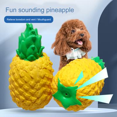 Dog Chew Toy Bite Resistant Relieve Boredom Indeformable Built-in Sounder Animal Grinding Toy for