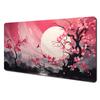 Plum Blossom Art Illustration Large Mouse Pad Desk mat with stitched edges Natural rubber base Computer mouse pads gaming pad