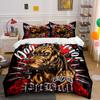 Pitbull Warrior Decor Set Soft Skin-Friendly Bedding Set Includes 1 Duvet Cover And 2 Pillowcase Gift
