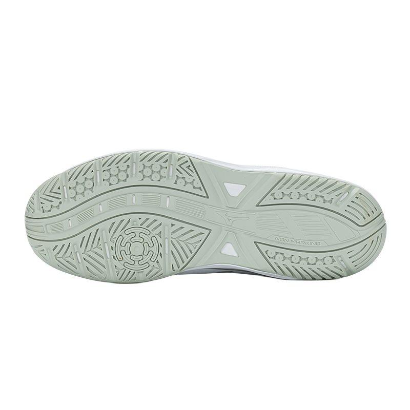 Mizuno CYCLONE SPEED 5 Cushioning Slip Resistant Abrasion Resistant Low top Training Shoes Unisex White Silver Green V1GA258021