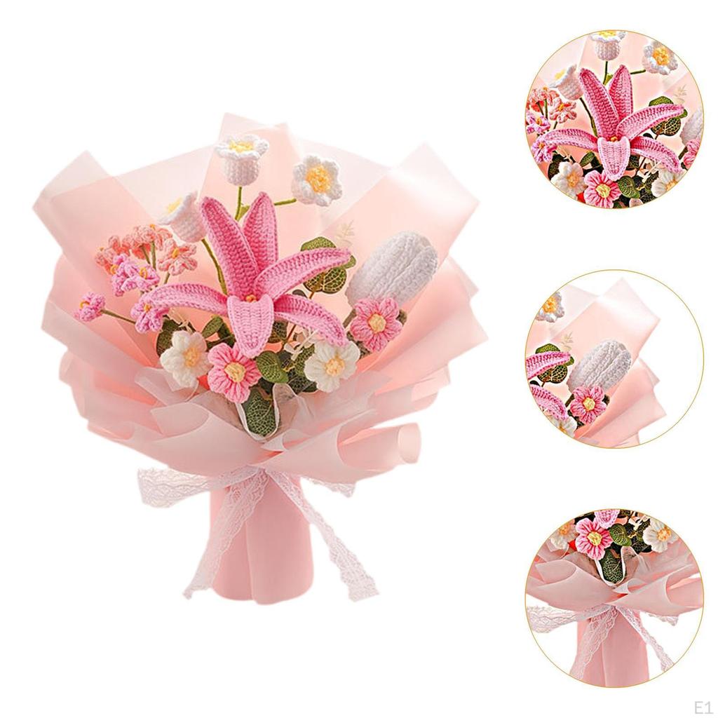 Bouquet of Flowers Hook Lis Artificial Flower for Girlfriend