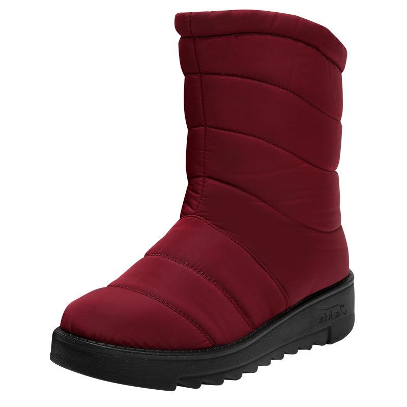 

Модные зимние женские ботинки на плоской подошве, женские теплые ботинки, на молнии, женские ботинки, мягкие удобные женские зимние ботинки, Botas Mujer 36