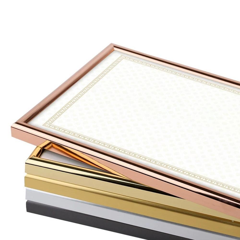 Decorative Ornaments A4 Certificate Frame PVC DIY Wall Commercial Photo Picture Frame Document Holder Frame