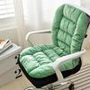 Winter Heated One-piece Chair Cushion Office Chair Backrest Integrated Cushion Warm Plush Solid Color Student Stool Seat Cushions