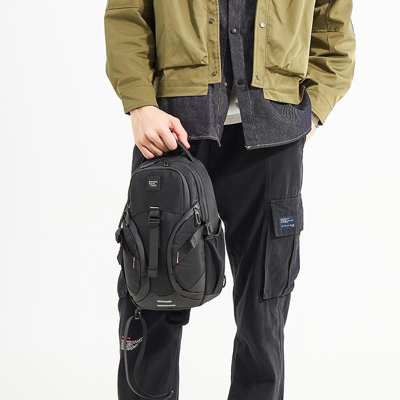 New Fashion Men's Chest Bag Multifunction Outdoor Climbing Riding Bag Pack Male Fanny Pack Causal Phone Bag Student Shoulder Bag