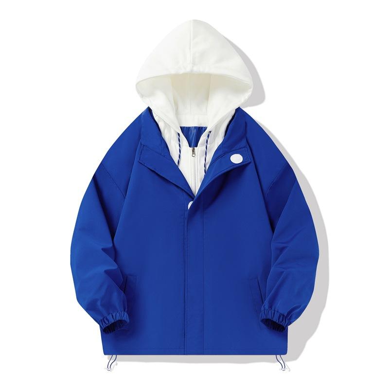 Fake Two-piece Jacket for Men Autumn and Winter Men Korean Style Slim Youth Versatile Outdoor Casual Sports Top Jacket