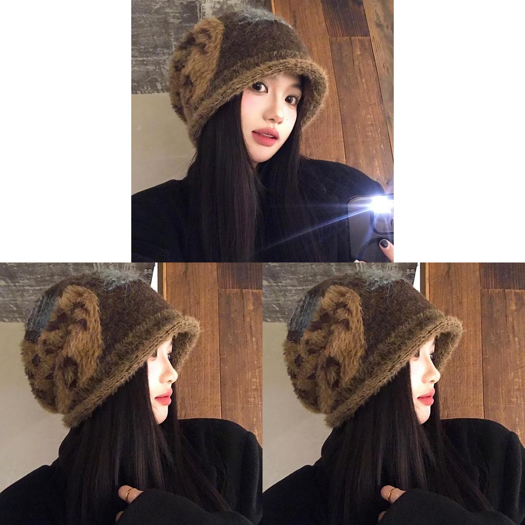 Wool Yarn Beret Hat For Women Warm Knit Fall Winter Fashion Casual