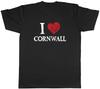 I Love Cornwall Unisexs TShirt Coastlines Cornish Pasties Tee Gift