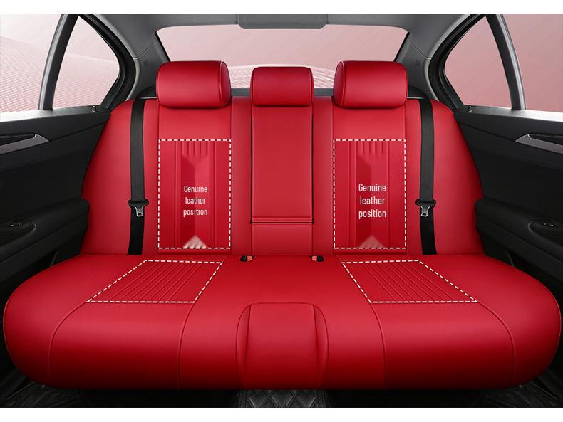 Buick GL8/GL6 Genuine Leather Seat Cover: Full Wrap for 7-Seater, All-Season Cushion for Excelle.