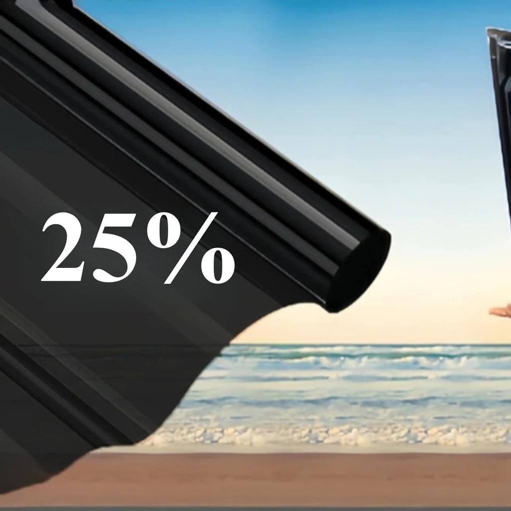 Car Window Tint Film Roll Black Solar Privacy Heat Rejection Commercial Building Protection Sunshade UV Protection Film