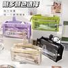 Large Capacity, Six-layer Transparent Pencil Case, Multi-functional Window-accessible Pencil Case, Pencil Case, High Value, Simple, Small and Fresh