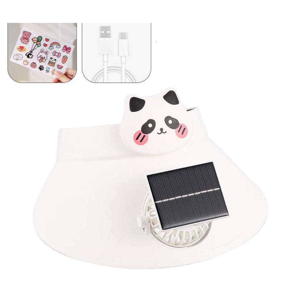 Cappello Ventilato Solare con Protezione Solare Visiera Portatile Cappello da Pesca Clima Caldo