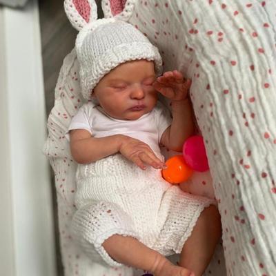 20 Inch Like Real 50 CM Soft Silicone 3D Skin with Visible Veins Asleep Reborn Baby Doll Toy For Girl Cloth Body Kid Art