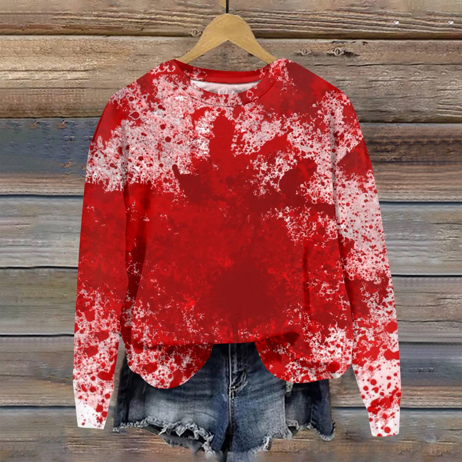 Женская повседневная рубашка I m Fine Bloody с принтом — фото 8