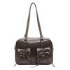 Retro high-end portable small square bag women's bag 2025 new simple commuter bag casual backpack