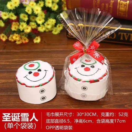 3pcs Christmas Soft New Christmas Hand towel Red Santa New Year gift Hand wash Face towel Home bathroom
