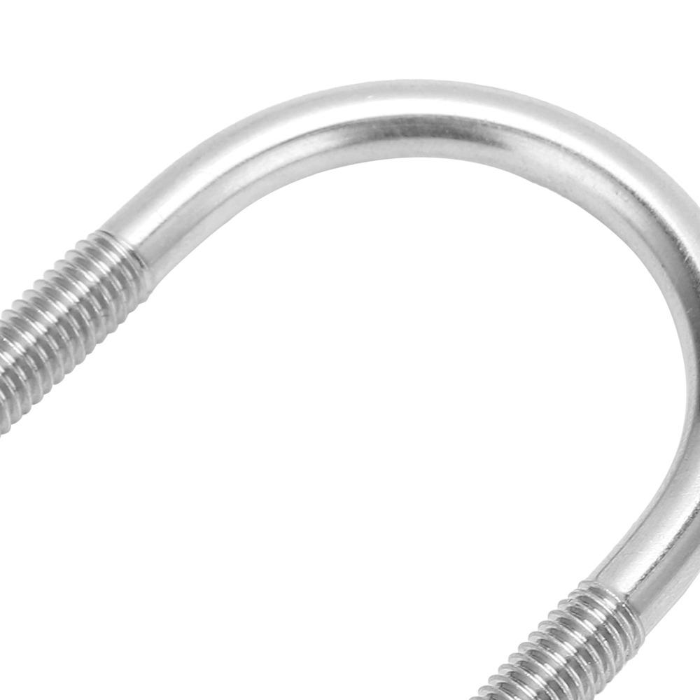 20pcs Round Bend Round Bend U Bolt Machinery Hardware Durable U Shaped Bolt Set Roof Rack Mounting