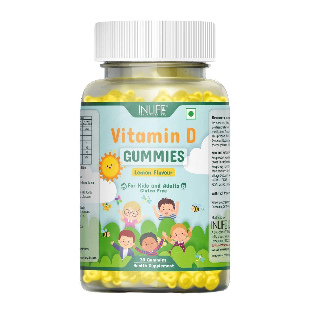 

Жувальні цукерки з Вітаміном Д (30 шт), Vitamin D Gummies, INLIFE