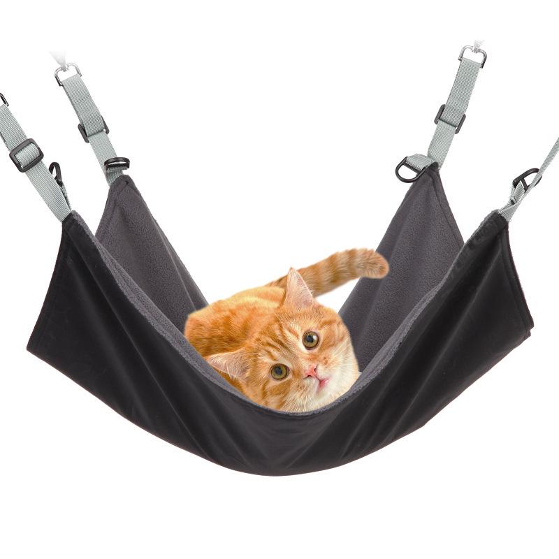All-Season Adjustable Cat Hammock Villa: Easy-to-Clean & Cozy Bed