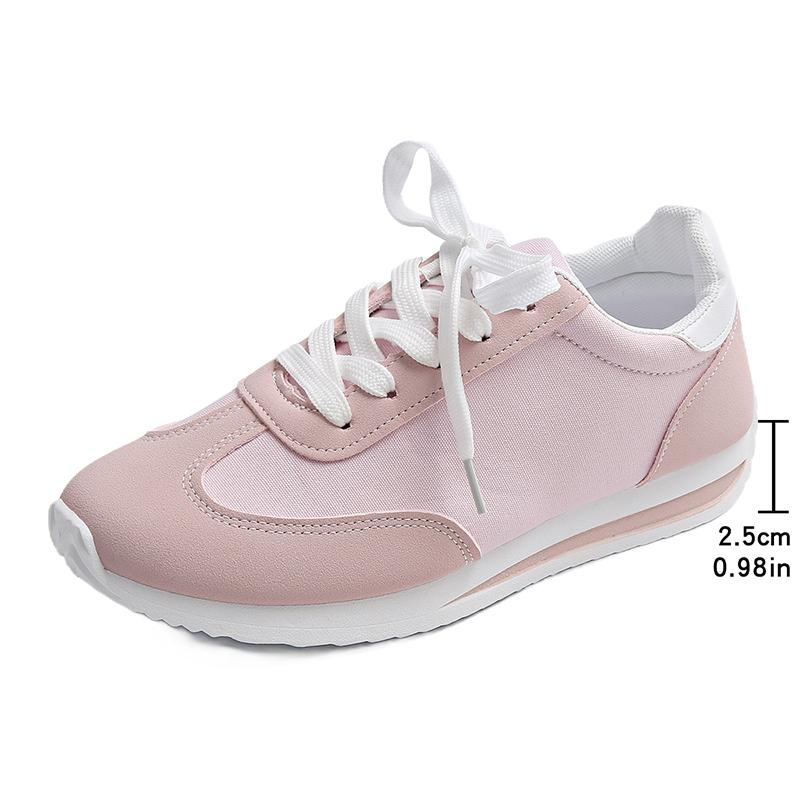 Fashion Plus Size Fashion Pink Sneakers for Women 2025 Autumn Non Slip Casual Sports Shoes Woman Lightweight Platform Sneakers Plus Size