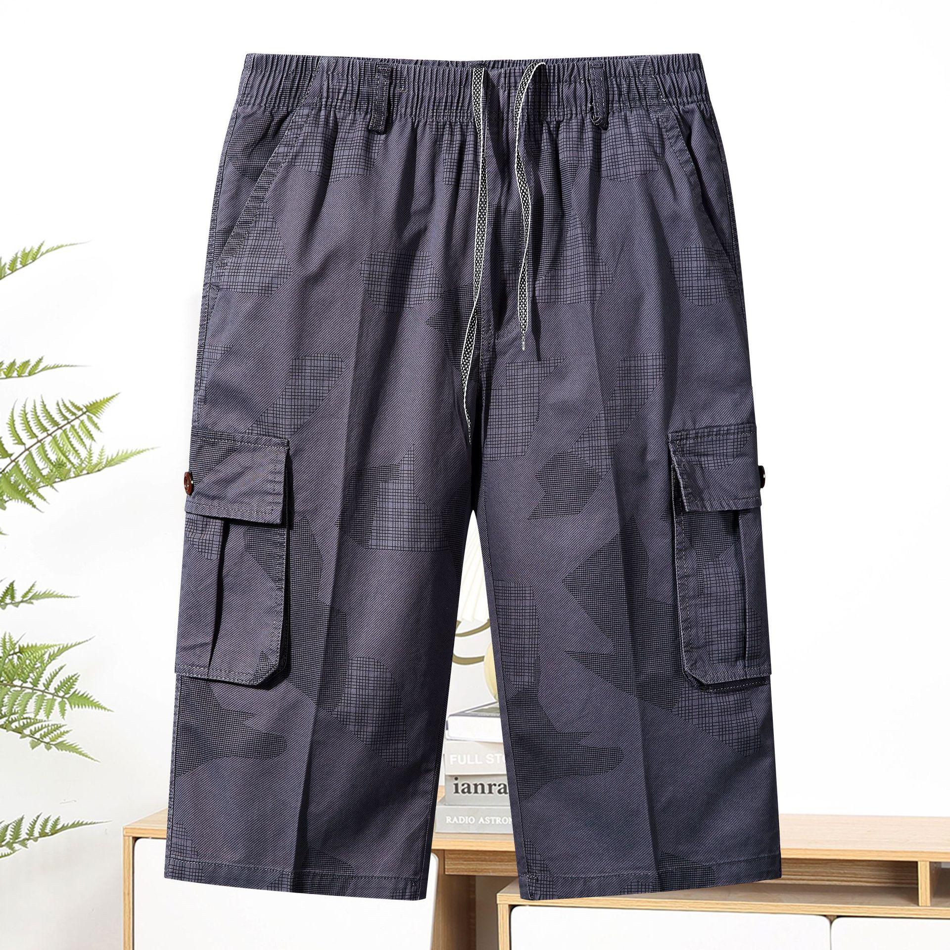 

Универсальная рабочая одежда. Шорты из чистого хлопка. Тонкие свободные и прямые укороченные брюки для верхней одежды. XL