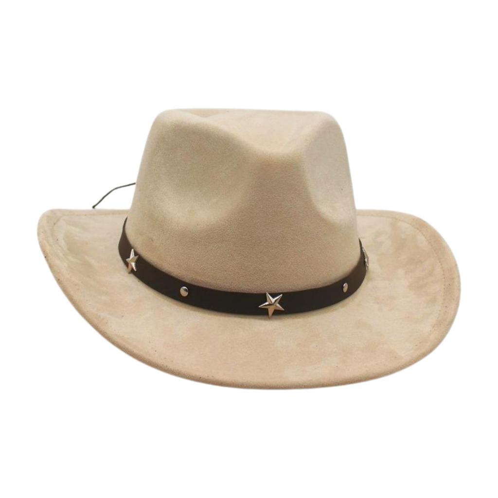 French Premium Top Hat Suede Four Seasons Sunscreen Sun Hat Western Cowboy Hat