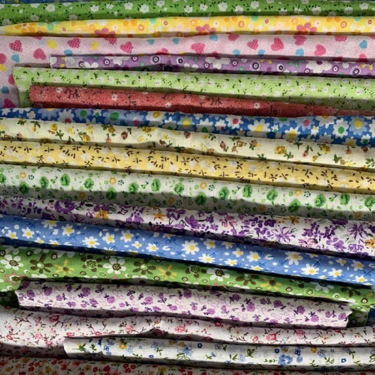 Bunte Baumwollstoff-Quiltingstreifen Blumenstoffstreifen für Patchwork Basteln Decke Polsterung Heimdekoration