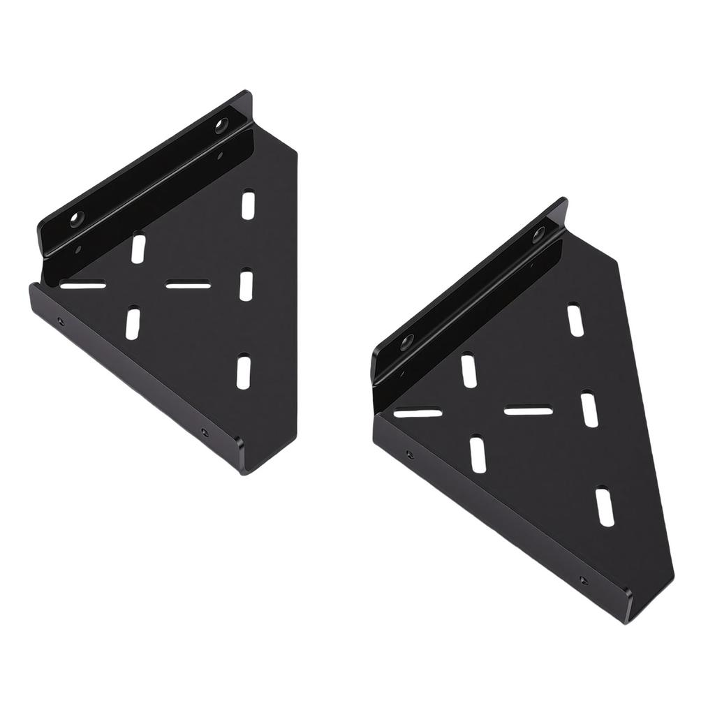 Shower Corner Shelf Triangle Matte Black Finish Acrylic Wall Mounted Coner Floating Shelf for Bathroom Kitchen
