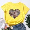 Creative Love Pure Cotton Loose Round Neck Short Sleeved Women's T-shirts