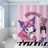 Kuromi Princess Cartoon Waterproof Shower Curtain