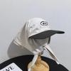 Fashion Headscarf Hat Foldable Sun Protective Letter Hat Unisex Travel Sun Hat
