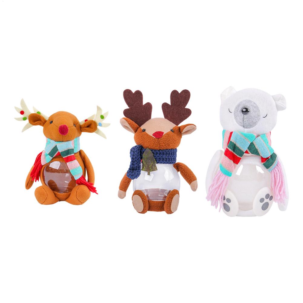 

3 шт. Милые Рождественские Конфеты Печенье Бутылка Пластиковые Рождественские Бутылки Снеговики для Рождественского Декора Конфетница Детские Подарки Навидад