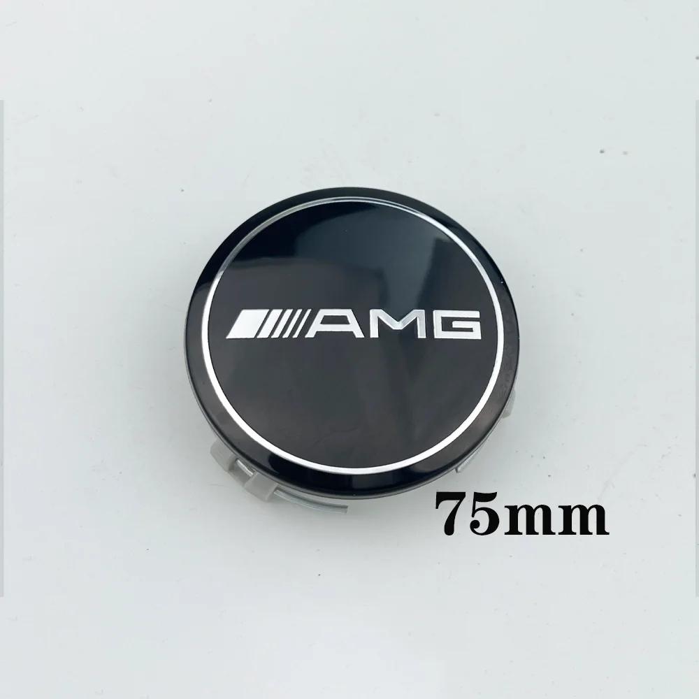 4 Pezzi Per Mercedes Benz AMG C207 C218 A207 C117 CLA CLS Classe E W212 S212 X166 W176 W205 75mm Tappo Coprimozzo Logo Centrale Ruota Auto