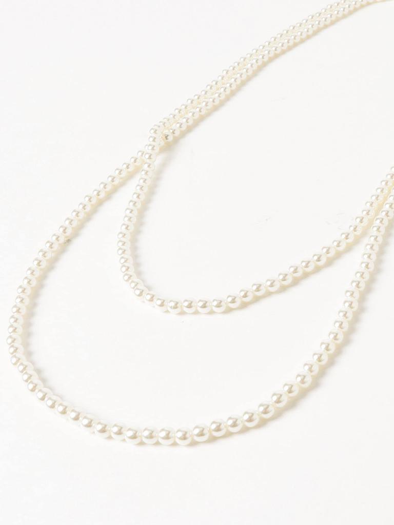 Beams Boy Resin Pearl Long Necklace, Women's, White 2, One Size