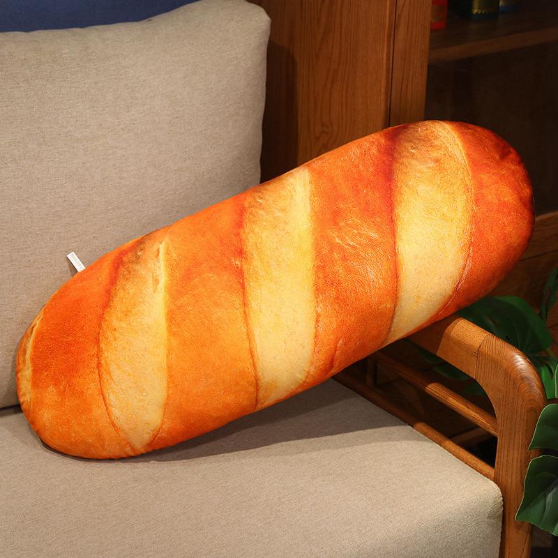 Baguette Plush Pillow Creative Snack Cushion for Sofa or Office Birthday Gift for Girls 20cm with Chain 005kg 8140₽