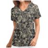 Women's T-shirt V-neck Nurse Uniform Casual and Comfortable Short Sleeved Women's Dreamy Printed T-shirt