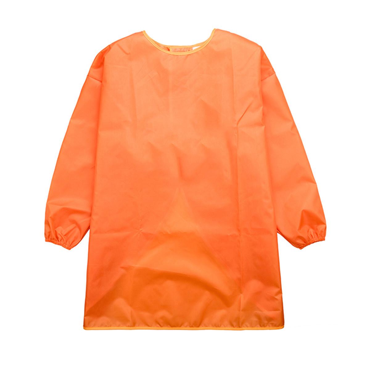 Painting Smock for Children Waterproof Long Sleeves Adjustable Apron Protects Clothes during Watercolor Drawing Craft фиолетовый