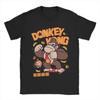 2025 Donkey Kong Arcade-Spiel Bedrucktes Rundhals-T-Shirt für Männer und Frauen Lässig Baumwolle Cool Groß Sommer Kurzarm