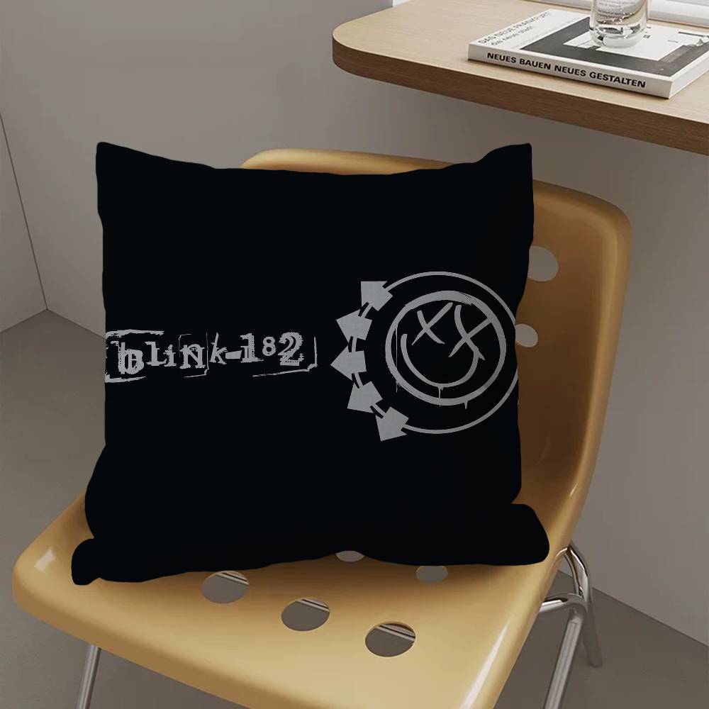 B-Blinks 182 Rock Band Cushion Cover Inches Farmhouse Decor Home Throw Pillow Covers For Couch Decorations