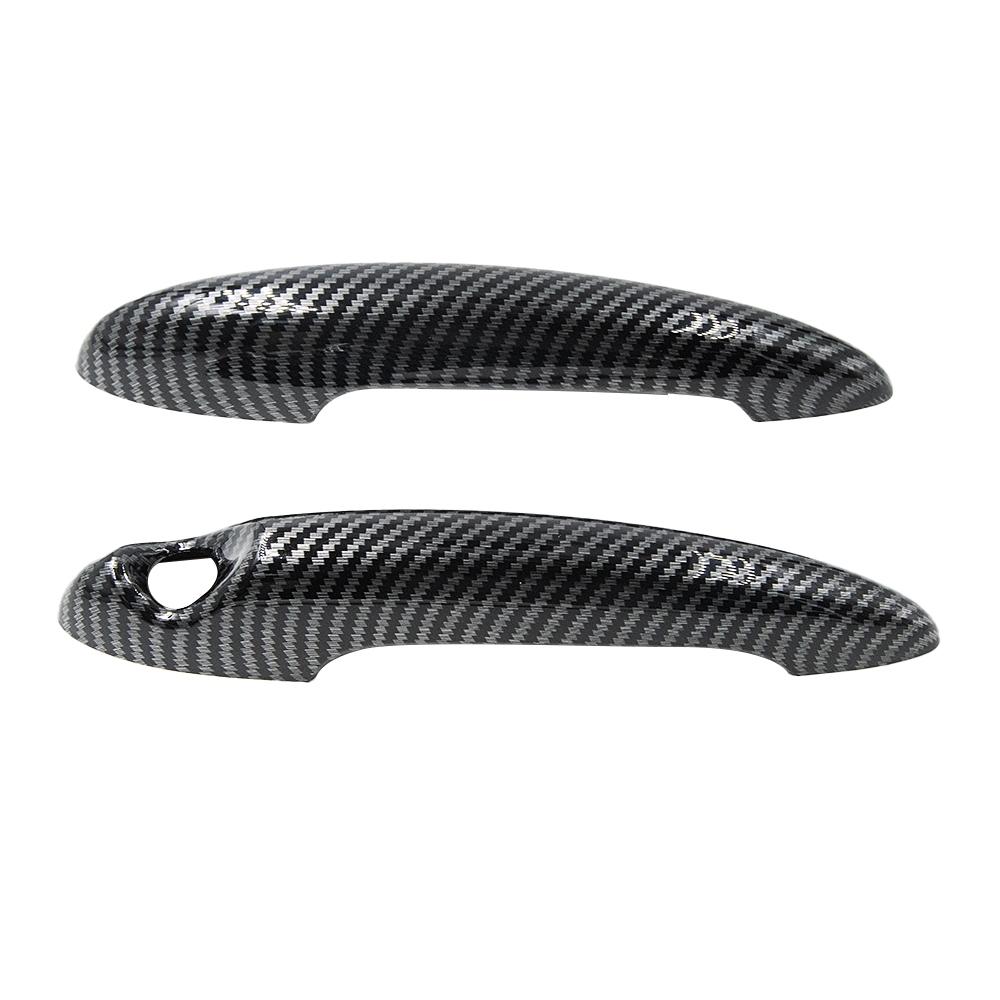 Pokrywa klamki drzwi do samochodów BMW MINI Cooper S R50 R52 R53 R55 R56 R57 R58 R59 R61 Akcesoria Stylizacja z włókna węglowego Błyszcząca czerń
