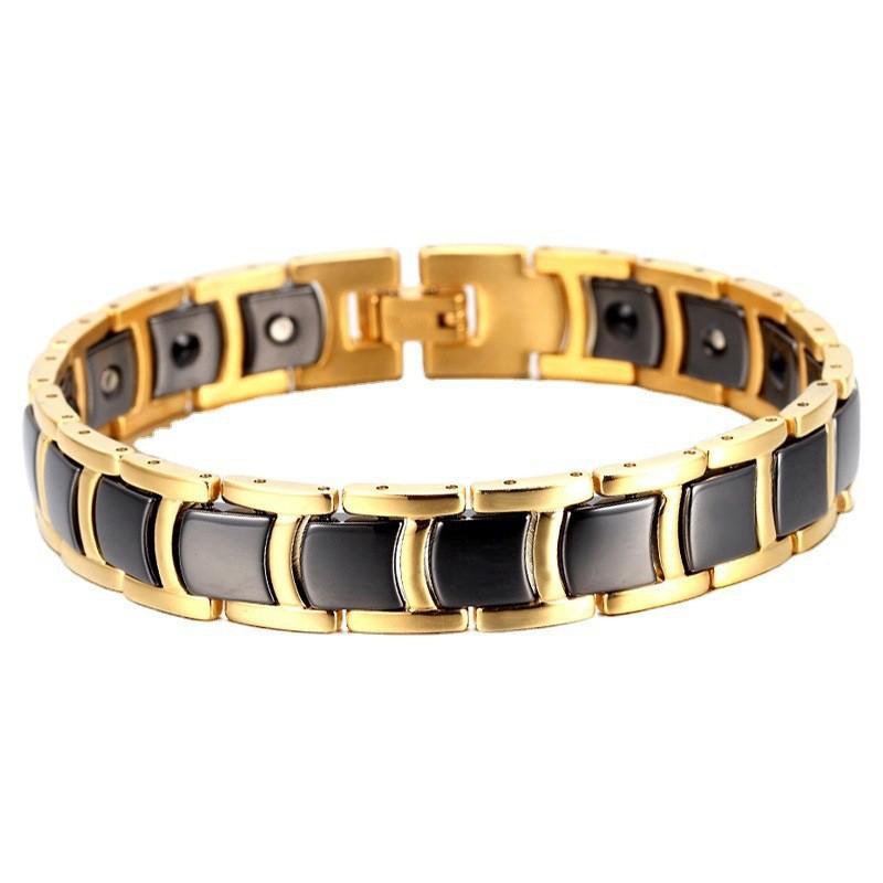 Korean Fashion Vacuum Plated Ceramic Nail Bracelet Anti-fatigue Stainless Steel Bracelets Trendy Fashion Jewelry Accessories