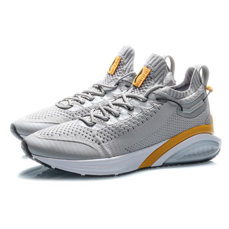 Li Ning Cushioning Low top Running Shoes Men's Microcrystalline Gray ARHQ109-2