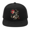 Koi Fish Cherry Blossom Baseball Cap Japanese Sun Design Polyester Snapback Hat Streetwear for Men Women