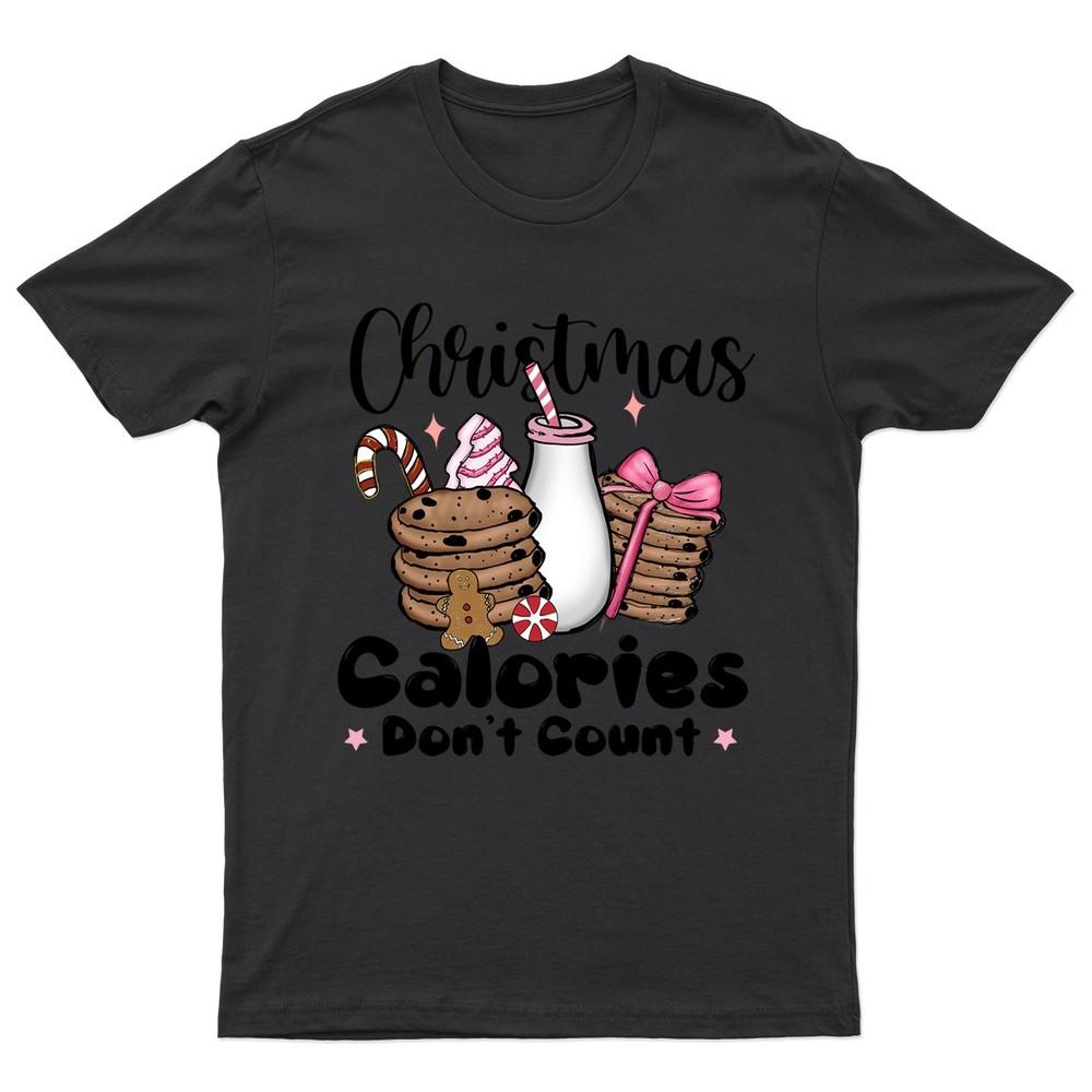 Christmas Calories Dont Count TShirt Unisex Gift Retro Funny Unisexs Vintage F