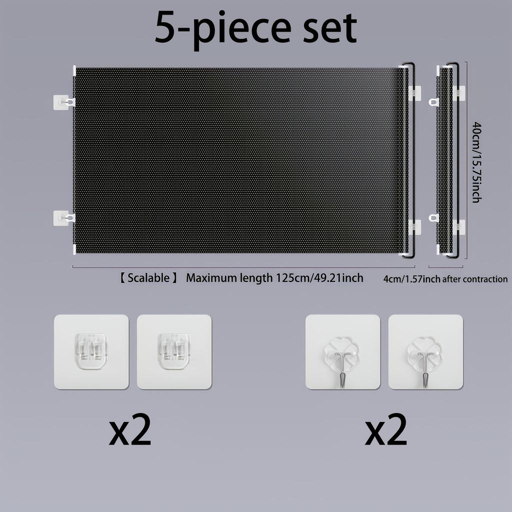 Retractable pet safety door fence no punching cat fence sturdy pet barrier pvc material