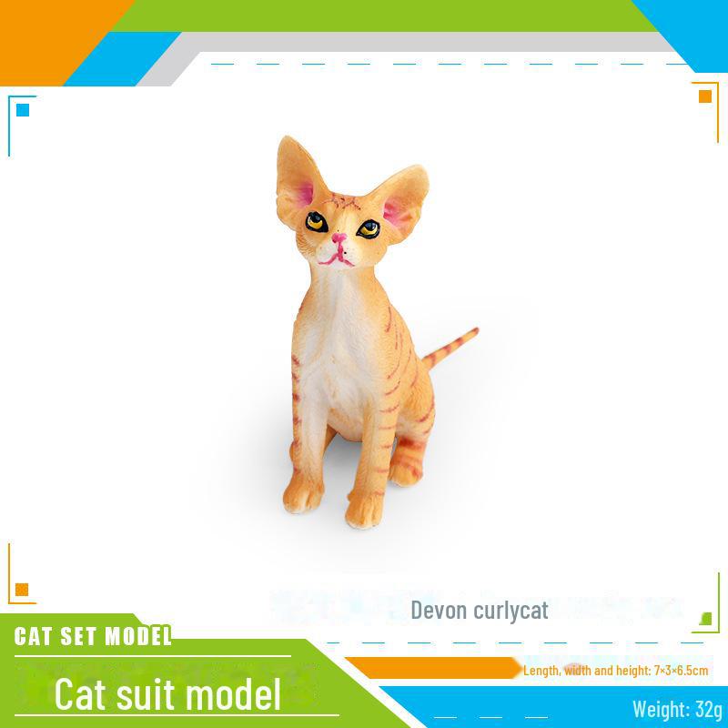 Set Jucării Pisoi Alb-Negru pentru Copii - Ornamente Model Pisică Rurală Chineză