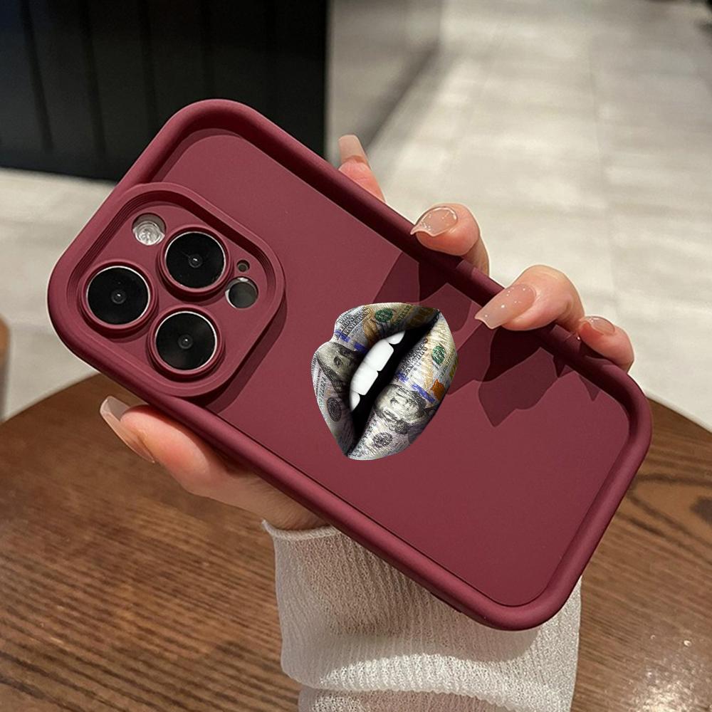 LZ18 Lips Kiss Silicone Phone Case for Xiaomi 11 Lite 5G 14T Redmi 14C 13C A3 Note 12 11 9 10 13 Pro Plus Shockproof Back Cover