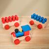 Children's Wooden Ten Grid Array Digital Train Building Block Drag Small Train Color Math Enlightenment Cognitive Educational Toys