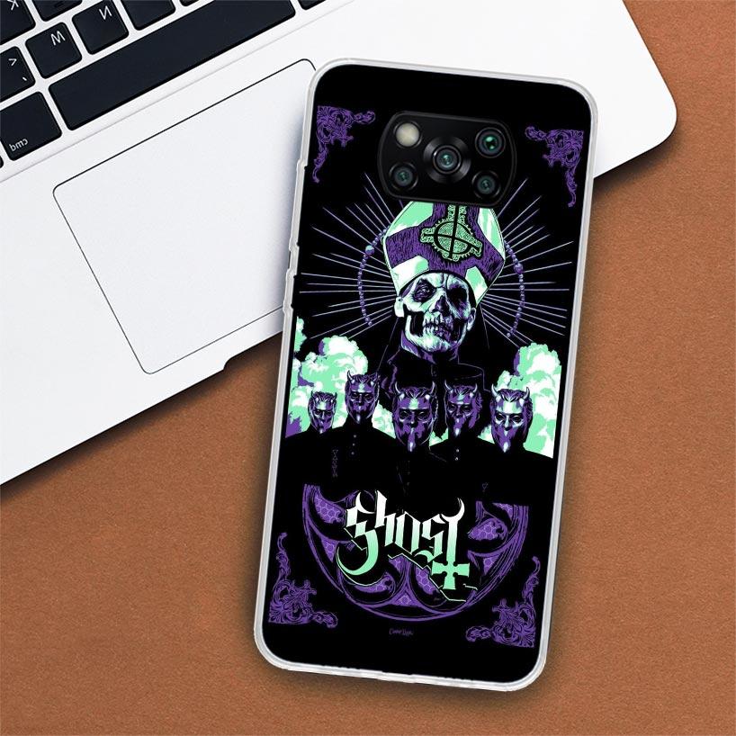 Ghost Papa Emeritus Phone Case For Xiaomi Poco X3 Nfc X4 Gt X5 Pro M5S M4 M3 M2 F5 F4 F3 F2 F1 Mi Note 10 Fundas Shell