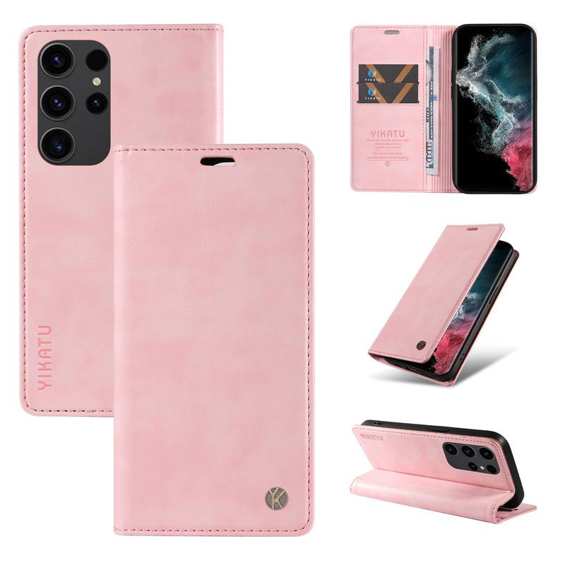 Wallet Flip Leather Phone Case for Samsung Galaxy S24 Plus S23 S22 S21 FE Note 20 Ultra A24 A33 A73 A34 A54 A14 A05 Holder Cover